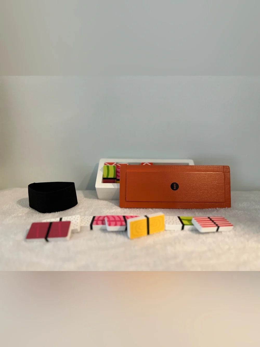 Balvi Domigiri Wooden Sushi Dominoes Game (EUC)